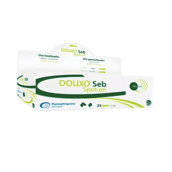 Douxo Seb Spot On 25 pipetas perros y gatos