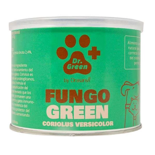 Dr Green Fungogreen Coriolus Versicolor – Suplemento Inmunológico Natural para Perros y Gatos