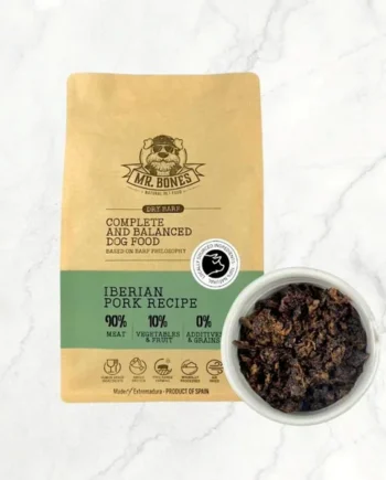 Dry BARF Cerdo Ibérico – Comida Natural para Perros (450g | 1Kg)