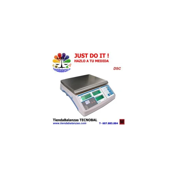DSC 3/6/15/30Kg 0.1/0.2/0.5/1g Balanza cuentapiezas Baxtran