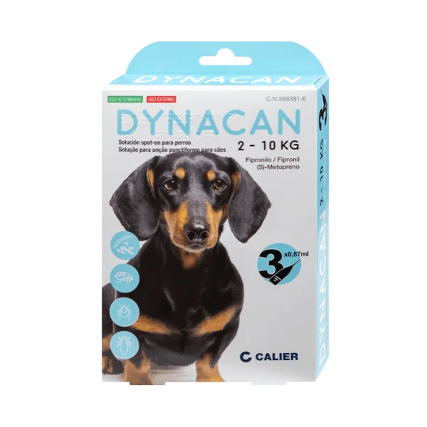 DYNACAN perros 3 pipetas 2-10 kg
