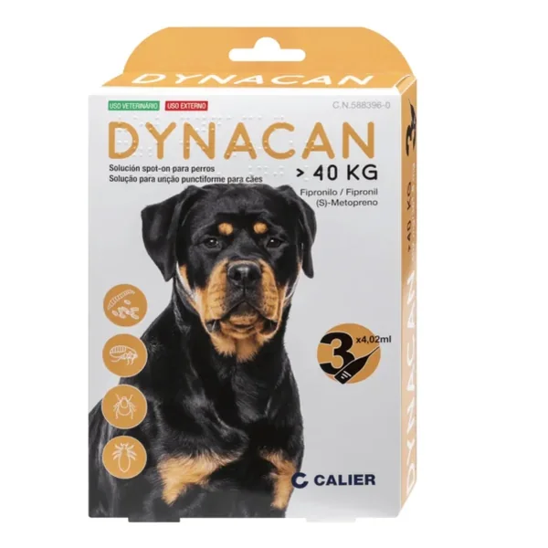 DYNACAN pipetas perros de más de 40 kg, 3 pipetas