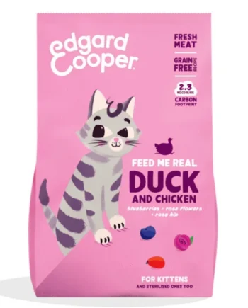 Edgard Cooper Pato Pollo kitten sin cereales pienso gatitos
