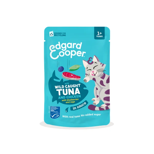 Edgard Cooper - Pouch de atún y pollo en salsa 85gr