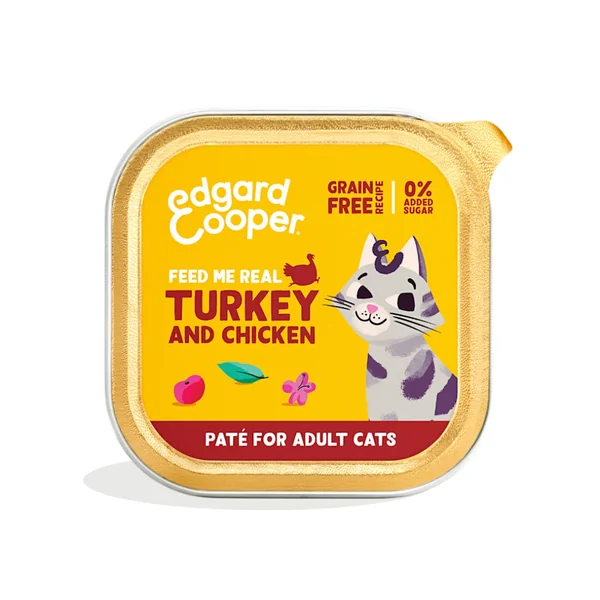 Edgard Cooper - Tarrina de pavo y pollo para gato 85gr