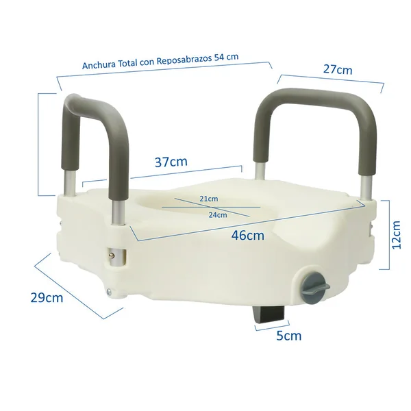 Elevador WC 12cm con patas | Universal