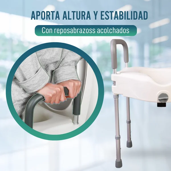Elevador WC 12cm con patas | Universal