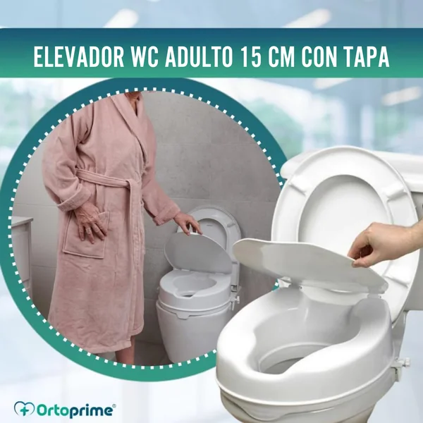 Elevador WC Adultos 15 cm | Alzador wc Universal