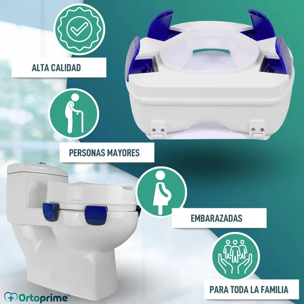 Elevador WC Clip Con Tapa 11 cm