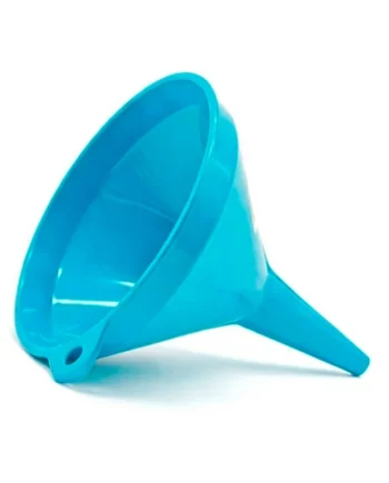 Embudo de plastico 12 cm Azul