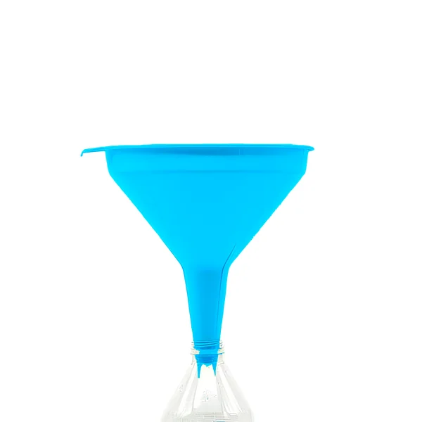 Embudo de plastico 14 cm Azul
