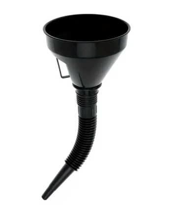 Embudo De Plástico Para Combustible Con Filtro Negro