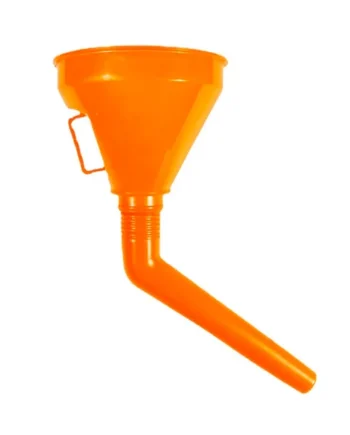 Embudo De Plástico Para Combustible Con Filtro v2 Negro