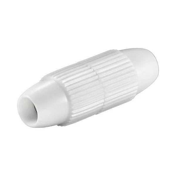 Empalme cable coaxial tipo tornillo Blanco