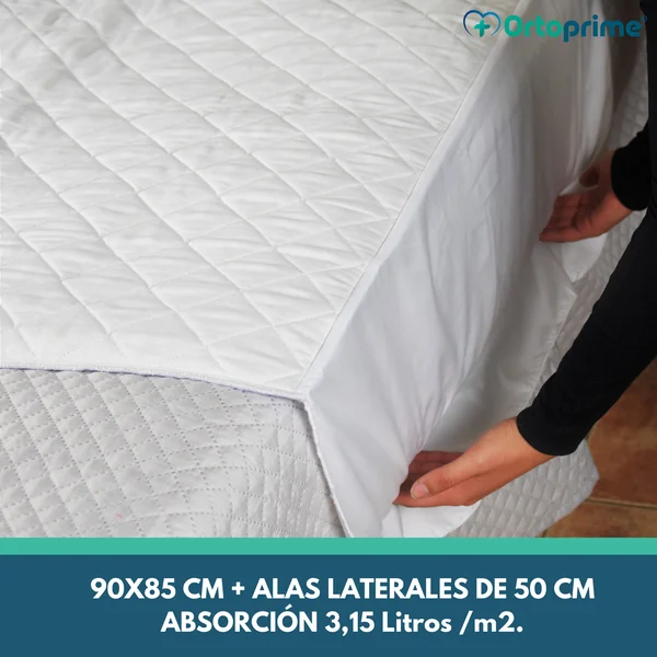Empapador Absorbente Eco Lavable Cama 90cm 3,15 Litros/m2