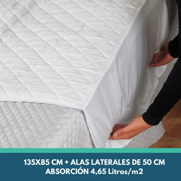 Empapador Absorbente Reutilizable Cama 135cm 4,65 Litros/m2