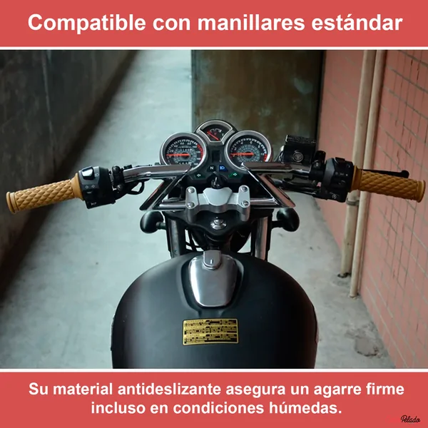 Empuñadura Para Manillar Motocicleta 22 mm Amarillo (2 Uds)