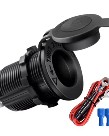 Encendedor De Cigarrillos De Coche 12V/24V DC Negro