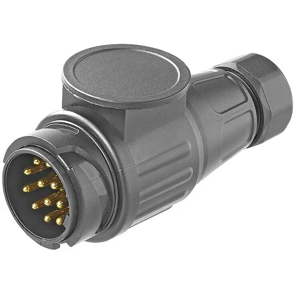 Enchufe De Remolque De 13 Pines 12V Negro Negro