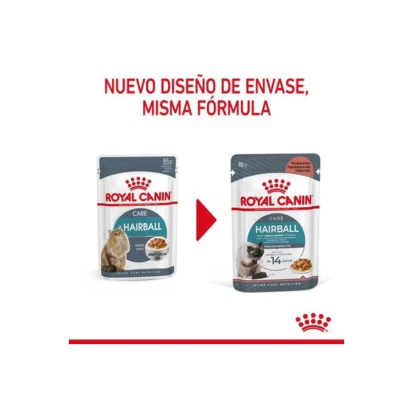 Encuentra románticos clásicos Royal Canin Hairball Care En Salsa en Gatospetshop.com.