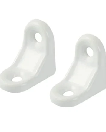 Escuadra de angulo metalica (2 uds) 30x30 mm Blanco