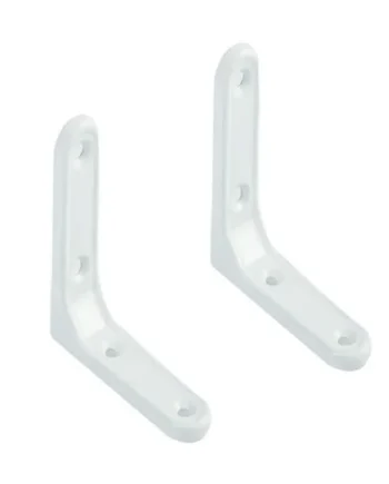 Escuadra de angulo metalica (2 uds) 75x75 mm Blanco