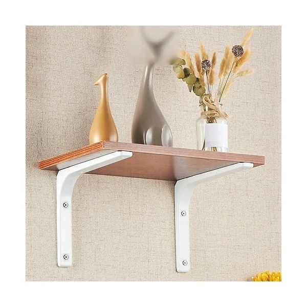 Escuadra de angulo metalica (2 uds) 75x75 mm Blanco