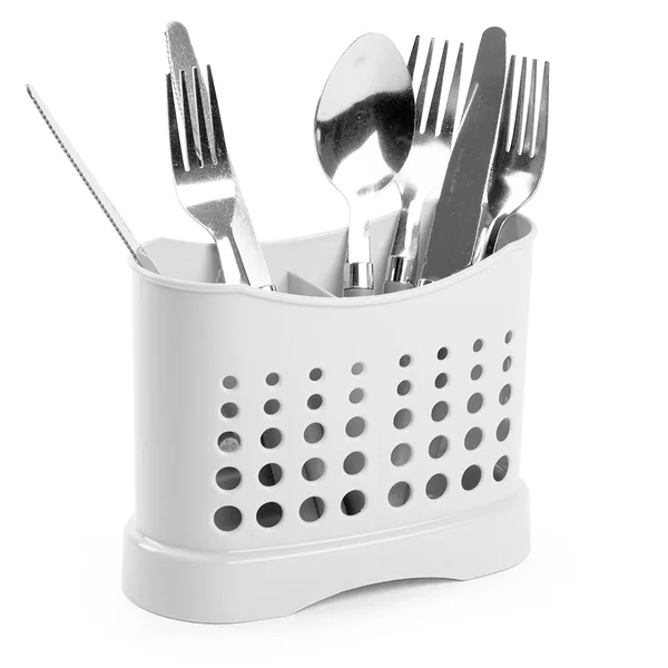 Escurrecubiertos De Plastico Clásico Blanco