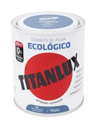 Esmalte Agua Ecologico Mate 750 ml Gris