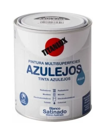 Esmalte Azulejos al Agua Titanlux satinado 750 ml Blanco