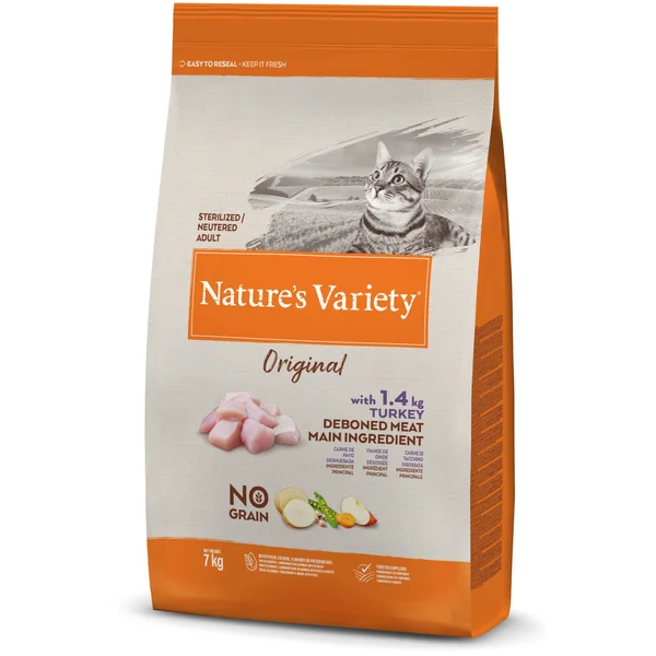 Especial de aniversario: consiéntela con un Nature's Variety Original Grain Free Sterilized Pavo de Gatospetshop.com.