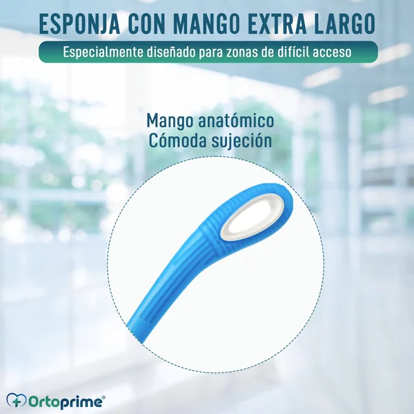 Esponja Ducha para la Espalda con Mango Curvo Extra Largo
