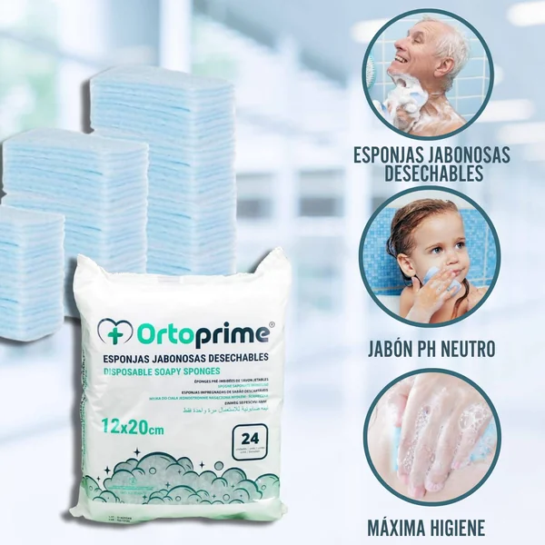 Esponjas Jabonosas Desechables 24 Unidades