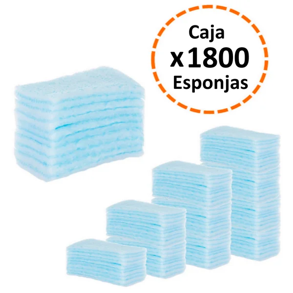 Esponjas Jabonosas Desechables Caja 1800 Unidades