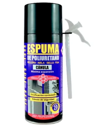 Espuma De Poliuretano Alta Expansión Con Cánula 300 ml