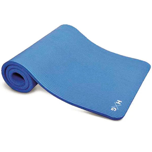Esterilla de Yoga de Caucho Antideslizante y Cintas para Enrollar