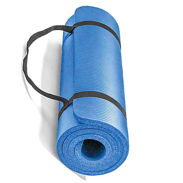 Esterilla de Yoga de Caucho Antideslizante y Cintas para Enrollar