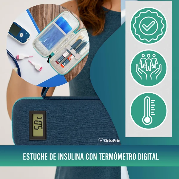 Estuche para Insulina con Termómetro| Nevera para Diabéticos