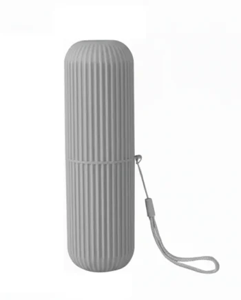 Estuche Portátil Para Cepillo y Pasta De Dientes Gris