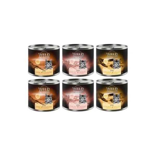 Evento de liquidación: nueva serie fresca de Wild Freedom Kitten 6 X 200 G en Productos Para Gatos en Zaragoza España.