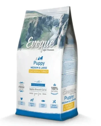 Evoque puppy pollo pato perros medianos grandes