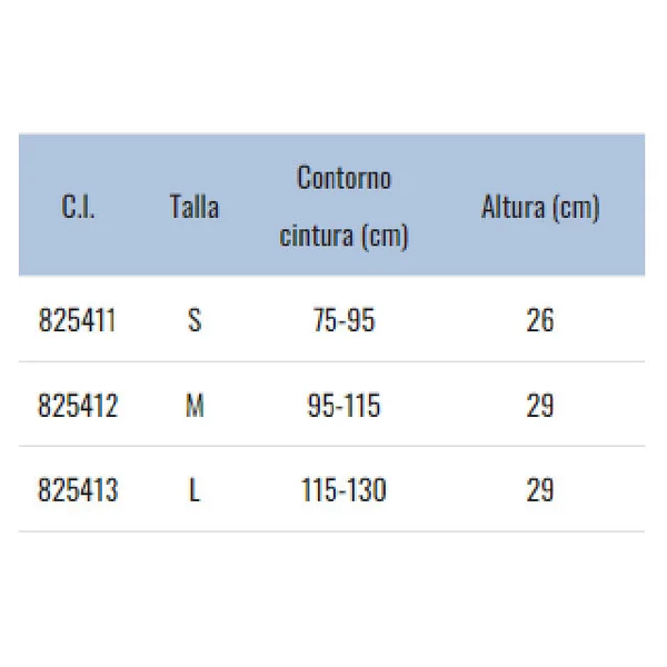 Faja Tubular con Cierre de Velcro | Tres Tallas