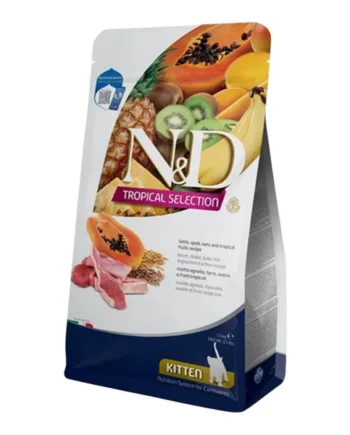 Farmina N&D Kitten Tropical Cordero, Espelta y Frutas Tropicales para Gatitos