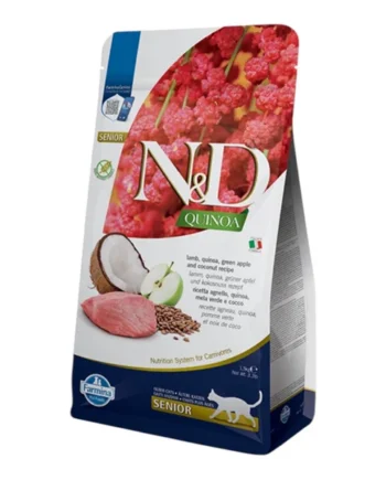 Farmina N&D Quinoa Senior Cordero para Gatos Mayores — Sin Cereales