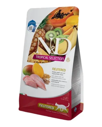 Farmina N&D Tropical Selection Pollo Esterilizado para Gatos — Espelta y Frutas