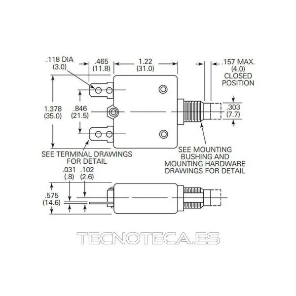 FB15. DISYUNTOR TERMICO PARA 15A REDONDO
