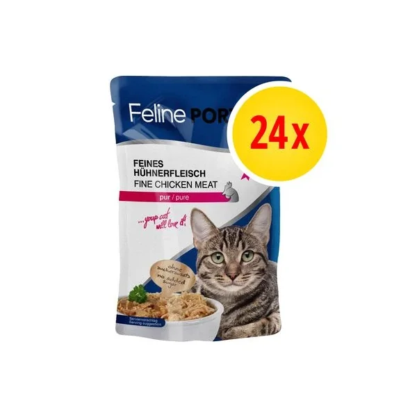 Feline Porta 21 En Bolsitas 24 X 100 G duradero y fácil de lavar: una elección inteligente de Productos Para Gatos en le Bilbao España.