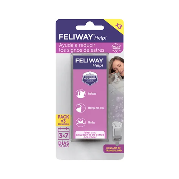 Feliway HELP gatos tranquilos 7 días difusor+recambio