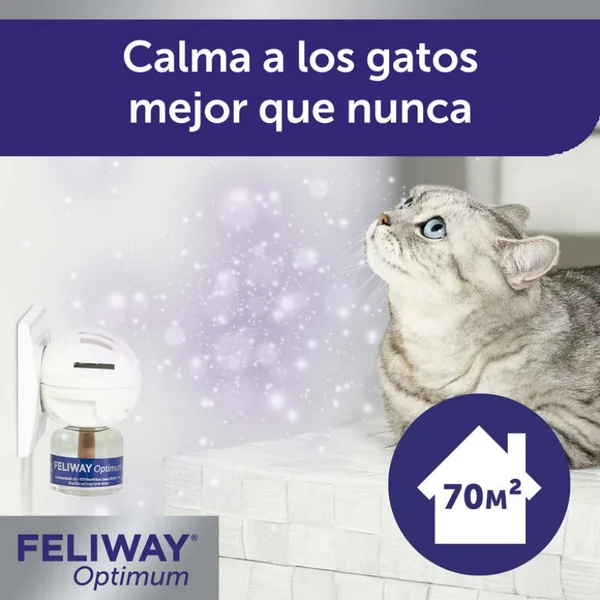FELIWAY OPTIMUM difusor + recambio de 48ml Difusor para casa para gatos estresados