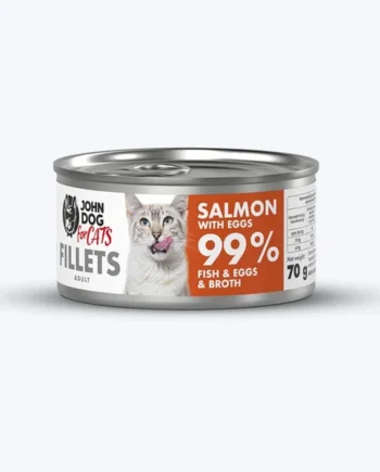 Filetes de salmón con huevo John Dog